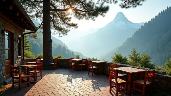 Plus belles terrasses restaurants montagne : recettes et panoramas à couper le souffle